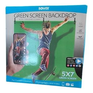 Bower Green Screen Backdrop 5x7
